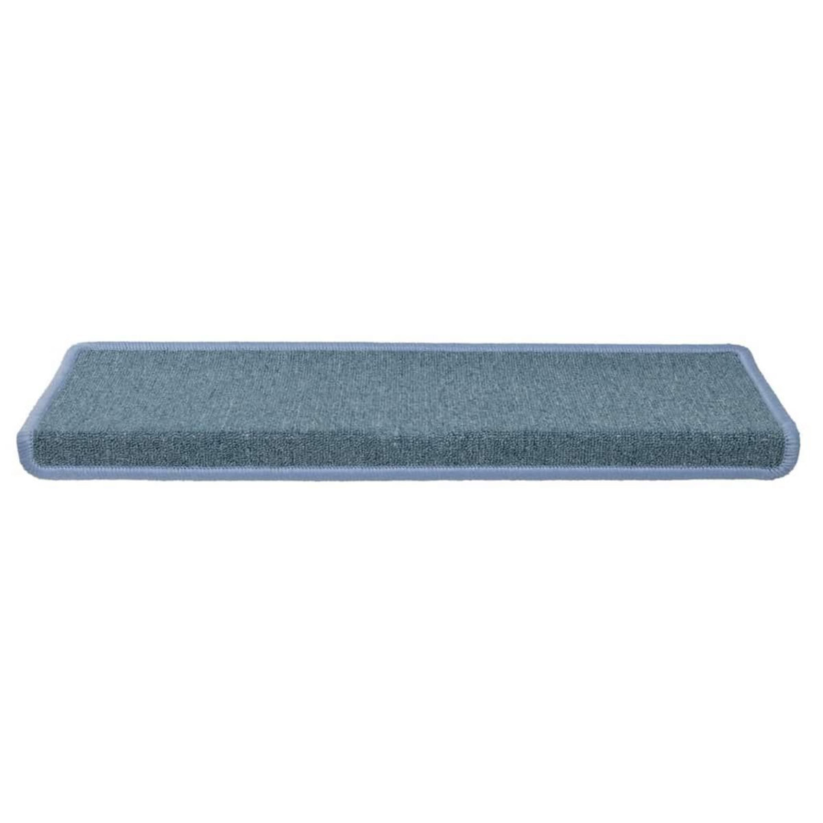 VIDAXL Tapis d'escalier 30 pcs 65x21x4 cm bleu