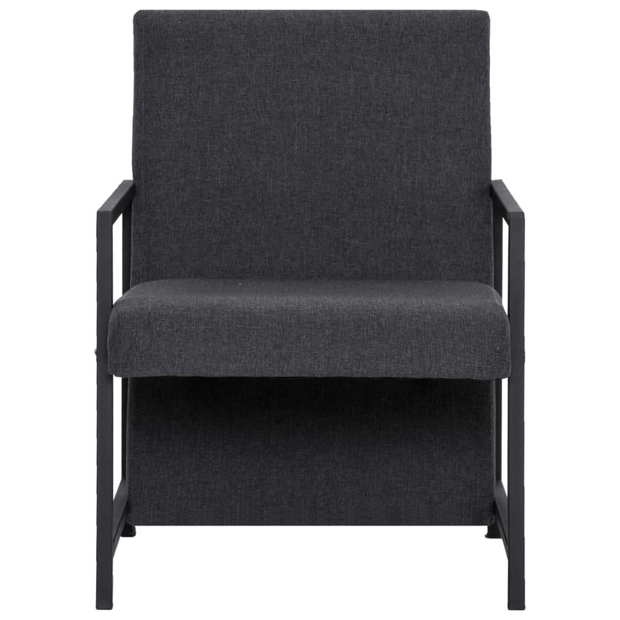 Voir la diapositive 3 : VIDAXL Fauteuil gris tissu