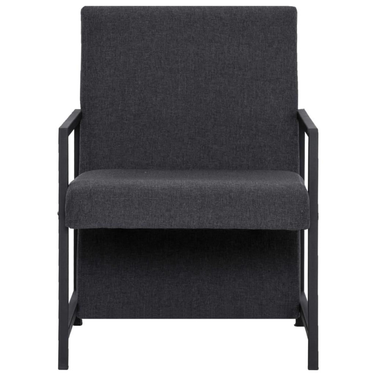 VIDAXL Fauteuil gris tissu