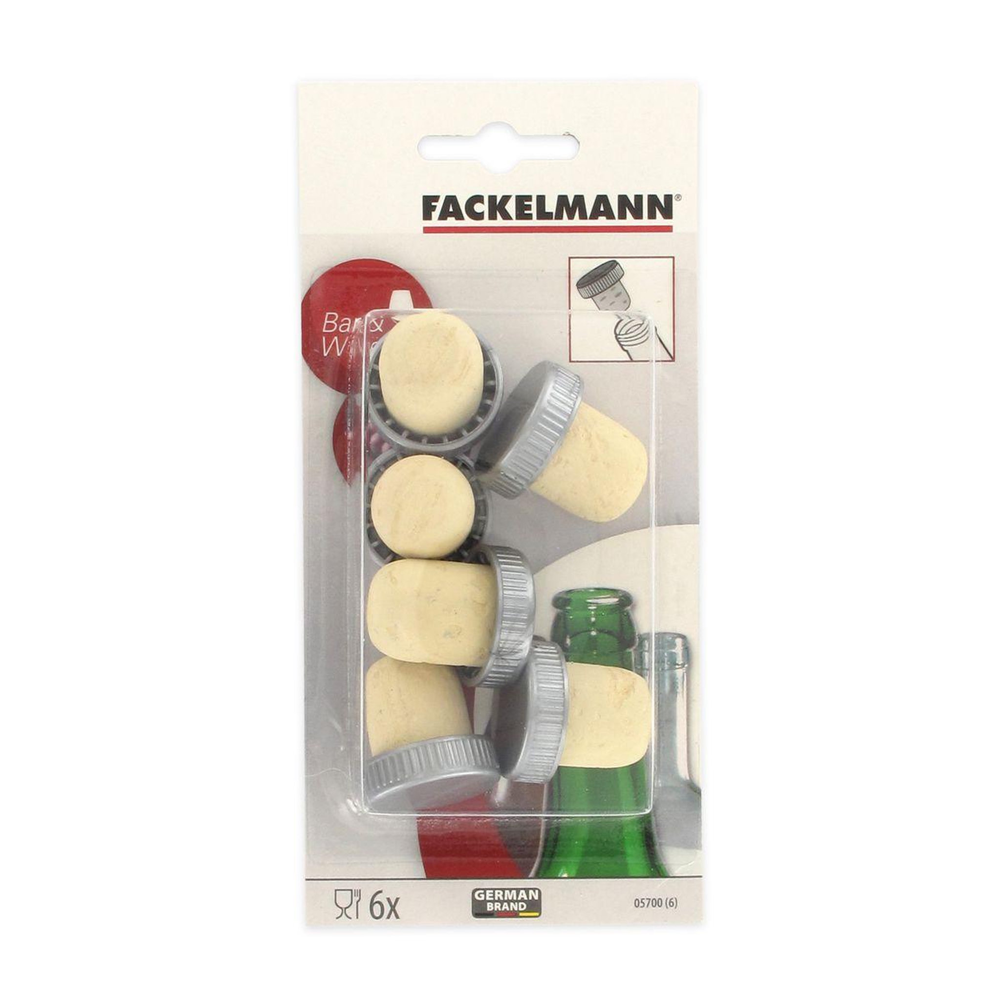 Voir la diapositive 2 : Fackelmann Lot de 12 bouchons de liège fackelmann bar concept
