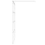 Voir la diapositive 4 : VIDAXL Paroi de douche Blanc 140x195 cm Verre ESG transparent