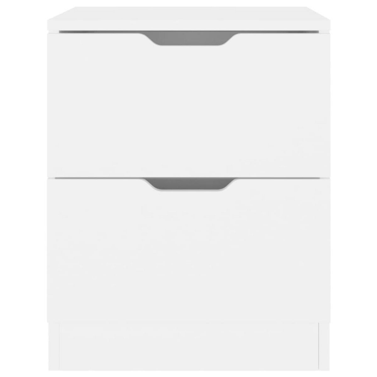 VIDAXL Tables de chevet 2 pcs blanc 40x40x50 cm bois d'ingenierie
