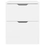 Voir la diapositive 4 : VIDAXL Tables de chevet 2 pcs blanc 40x40x50 cm bois d'ingenierie