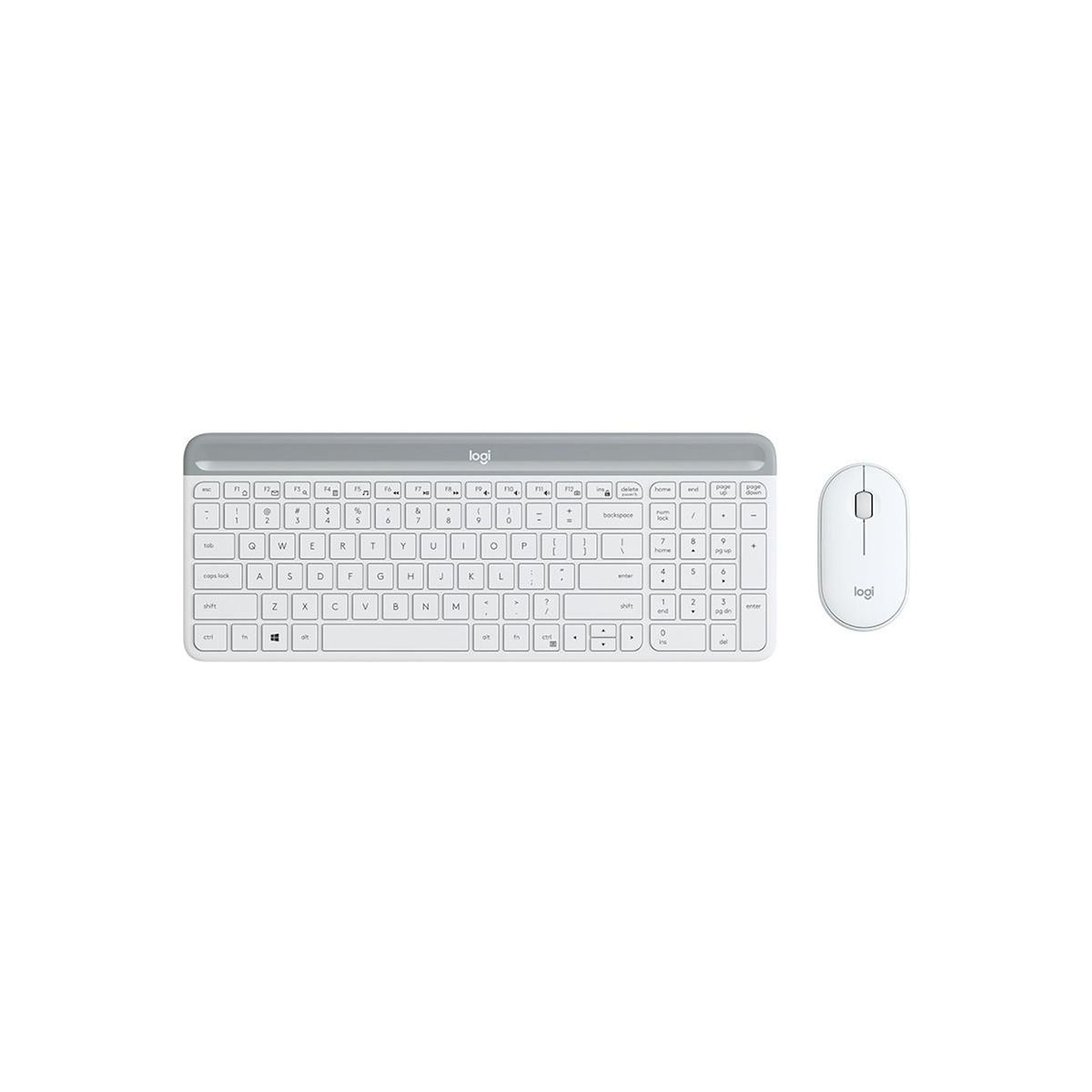 Logitech Logitech MK470 clavier Souris incluse Bureau RF sans fil Espagnole Blanc