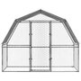 Voir la diapositive 4 : VIDAXL Cage a poules avec toit et porte argente acier galvanise