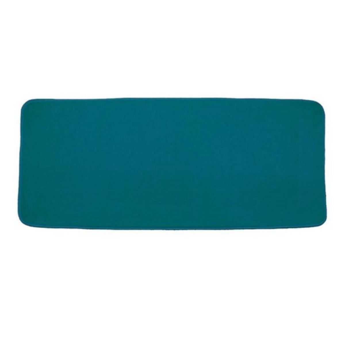 Paris Prix Tapis de Bain Microfibre  Vitamine  50x120cm Bleu Canard