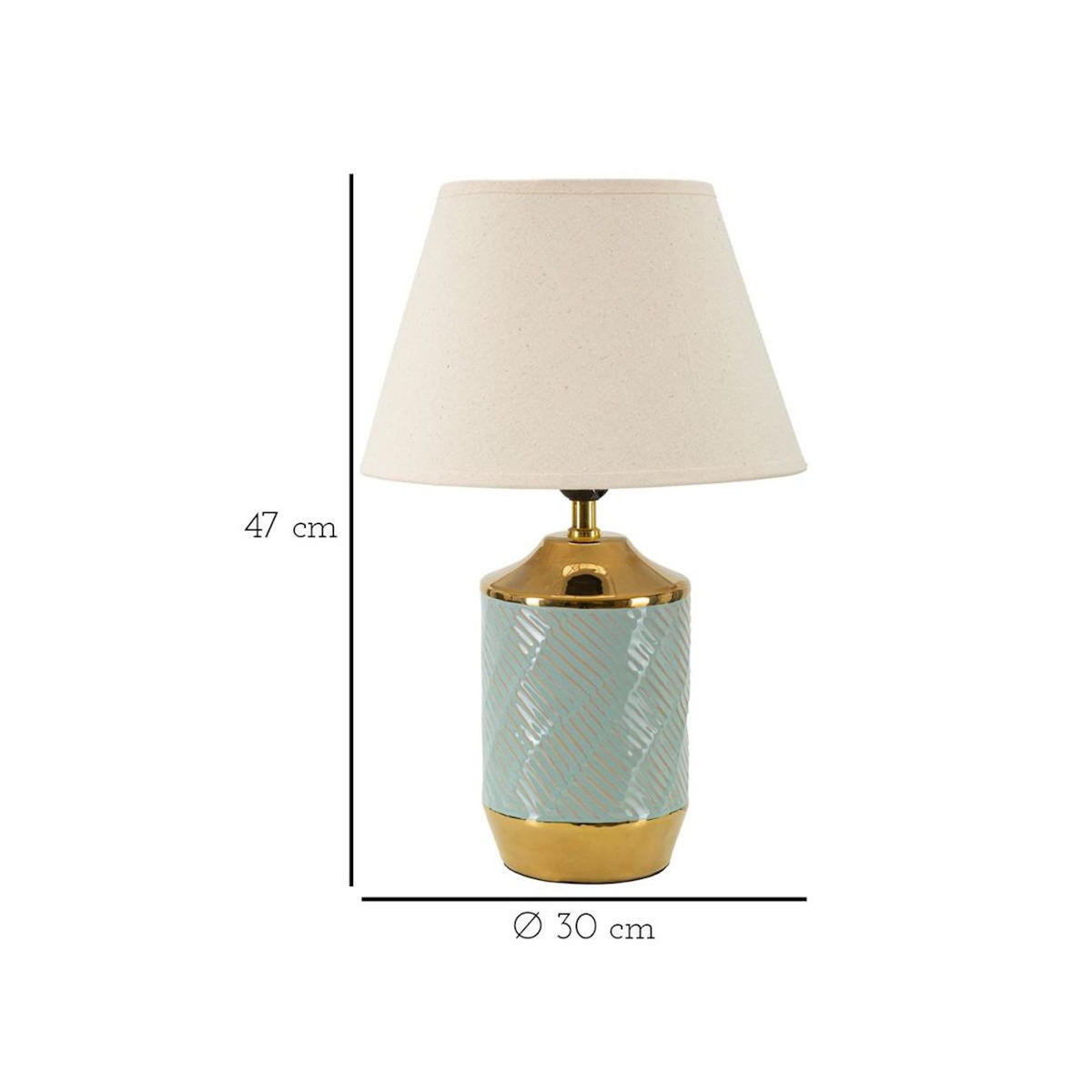 Paris Prix Lampe à Poser en Céramique  Cape Town  47cm Multicolore