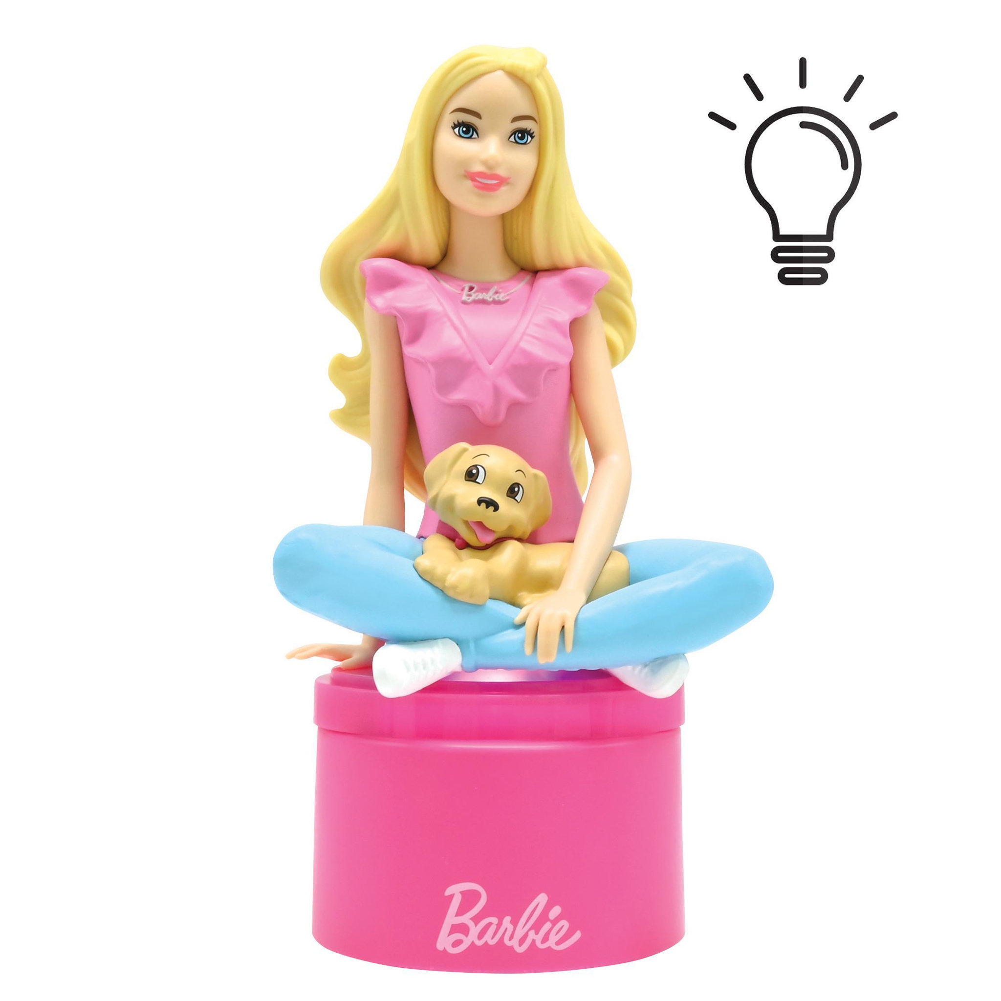 Voir la diapositive 2 : Lexibook Veilleuse Barbie en 3D avec variation de couleurs