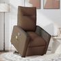 Voir la diapositive 3 : VIDAXL Fauteuil de massage inclinable Marron Tissu