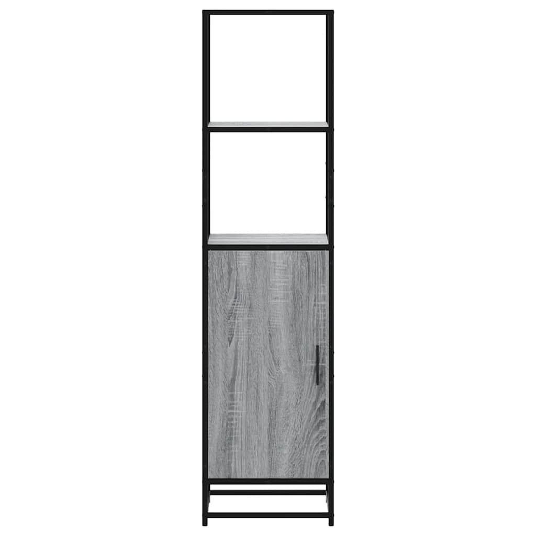 Voir la diapositive 4 : VIDAXL Buffet haut sonoma gris 35,5x35x139 cm bois d'ingenierie metal