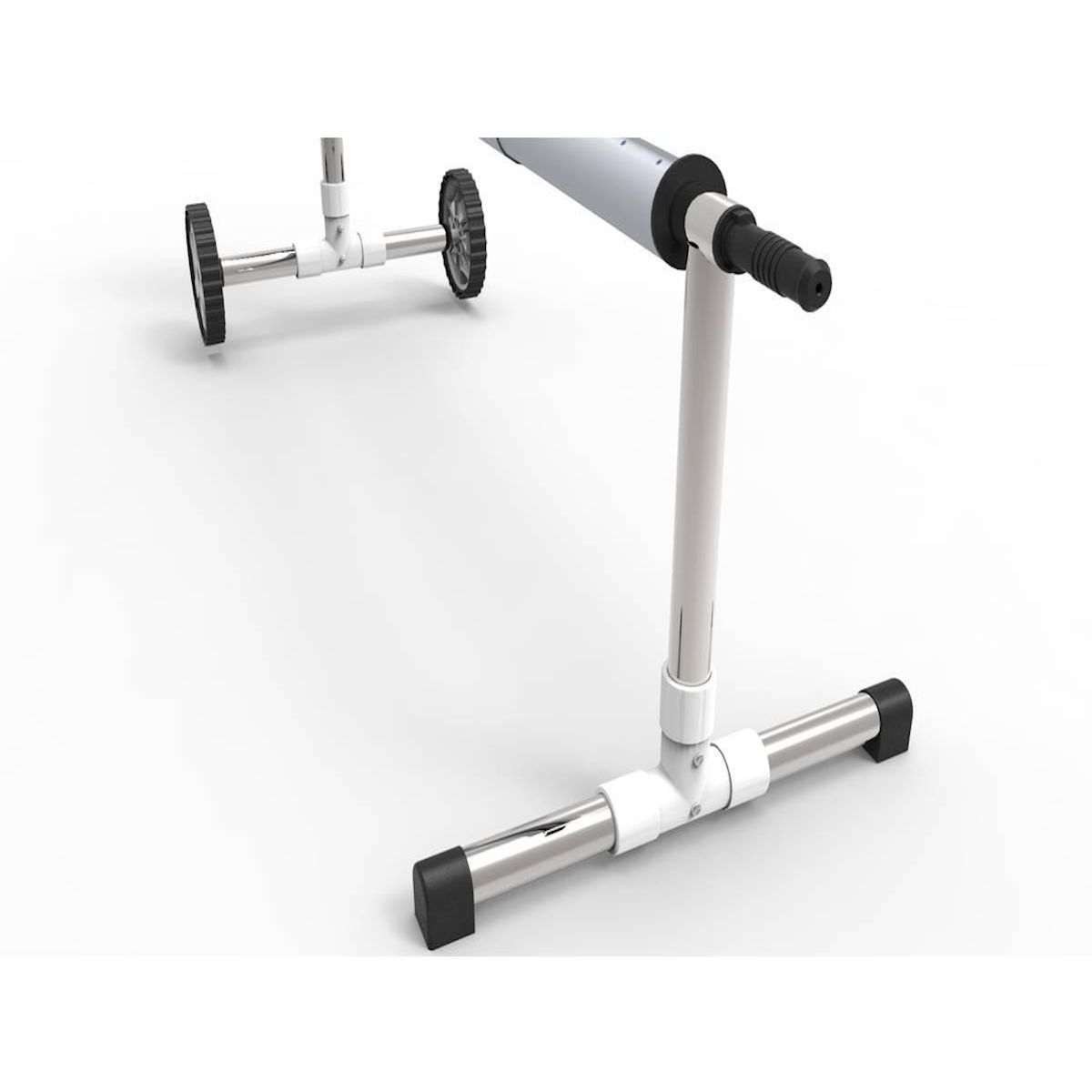 Habitat et Jardin Enrouleur télescopique pour piscine enterrée de 4.90 à 6.45 m