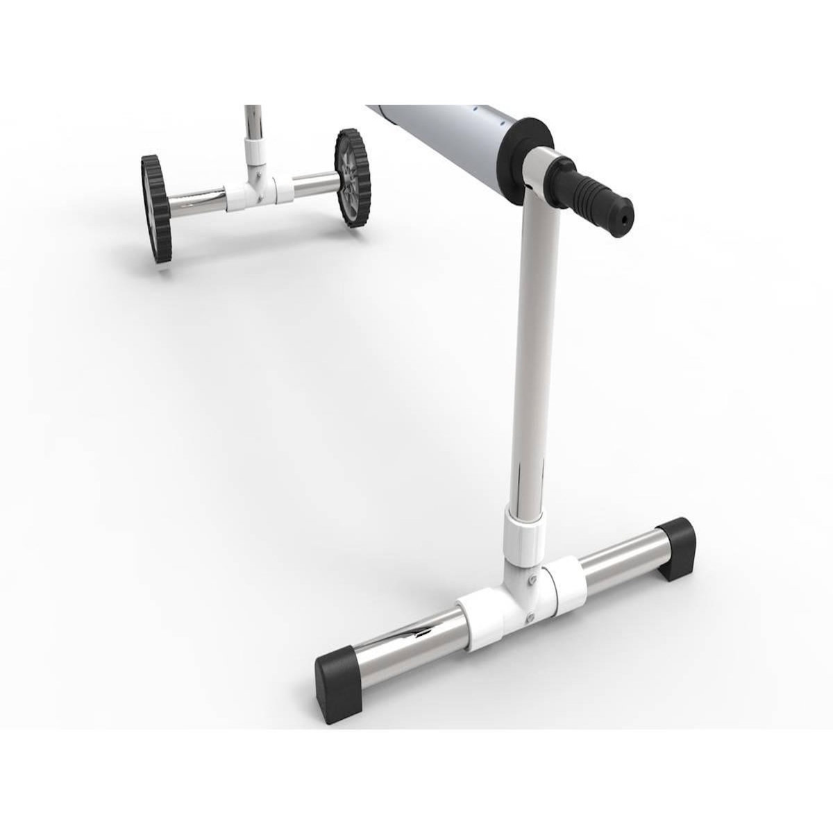 Habitat et Jardin Enrouleur télescopique pour piscine enterrée de 4.90 à 6.45 m