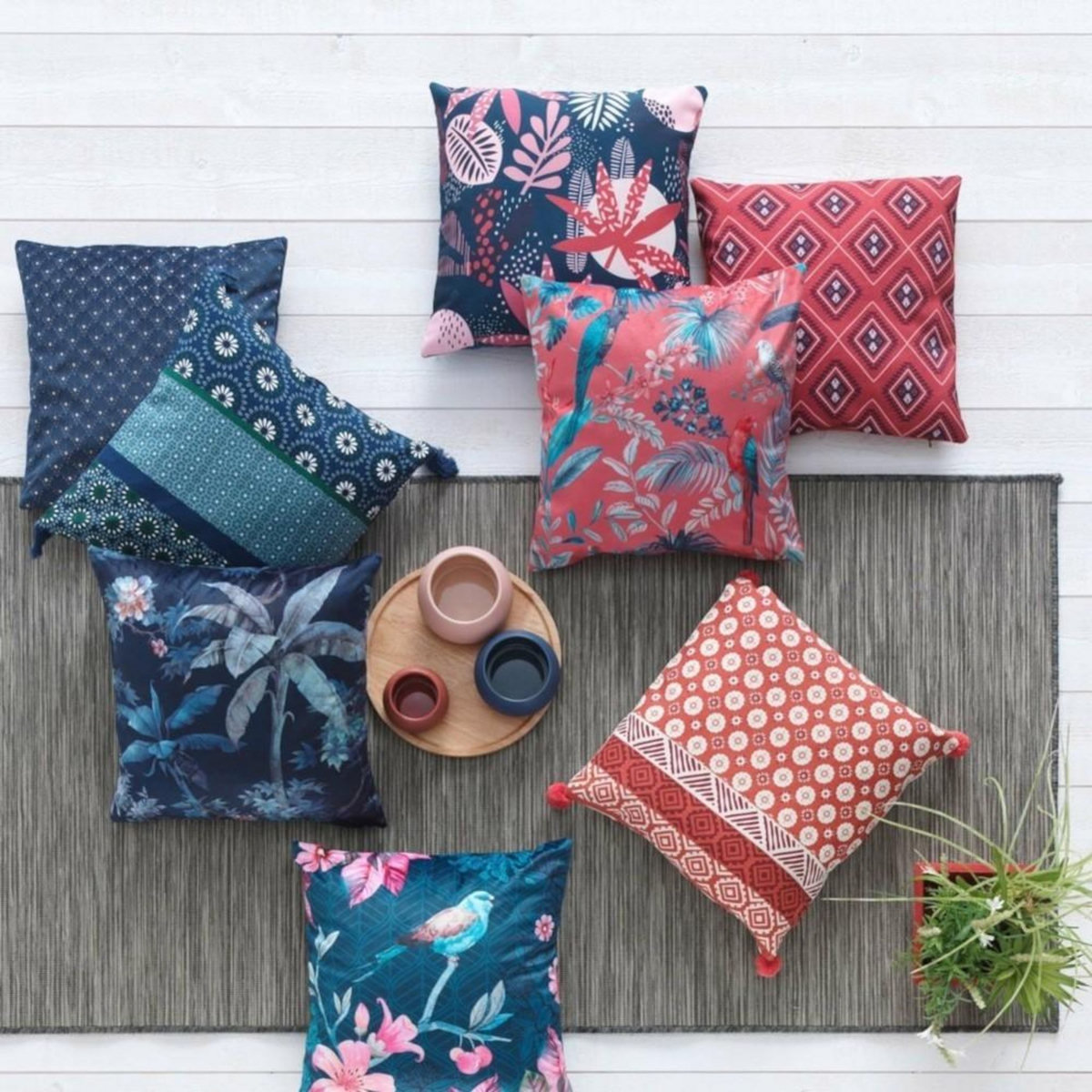 Douceur d'Intérieur Housse de coussin imprimée Saresti 40x40 cm