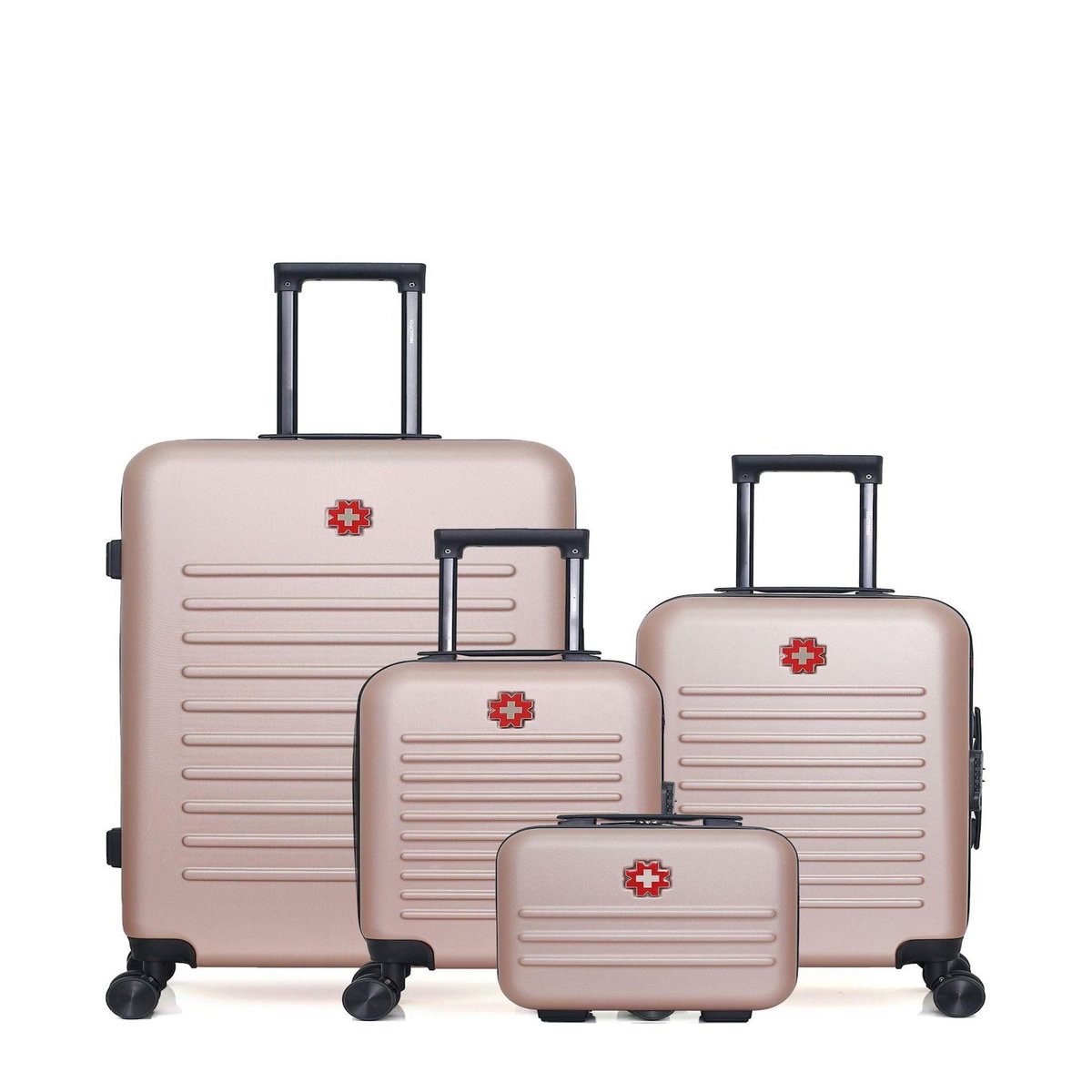 SWISS KOPPER SWISS KOPPER - LOT DE 4 - Valises grand format, cabine, cabine XXS et vanity WIL