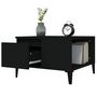 Voir la diapositive 5 : VIDAXL Table basse noir 55x55x36,5 cm bois d'ingenierie