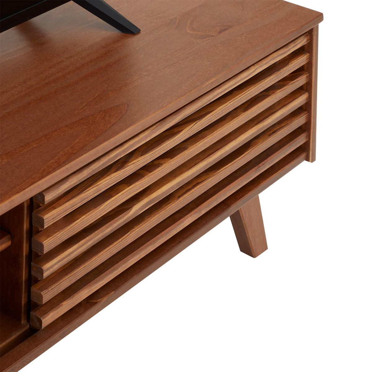 IDIMEX Meuble TV SEAN, 4 niches en pin massif