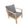 Voir la diapositive 4 : SWEEEK Salon de jardin en bois 4 places - Ushuaïa - Canapé, fauteuils et table basse en acacia, design