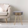 Voir la diapositive 5 : Paris Prix Table de Chevet 1 Tiroir  Nora  46cm Gris
