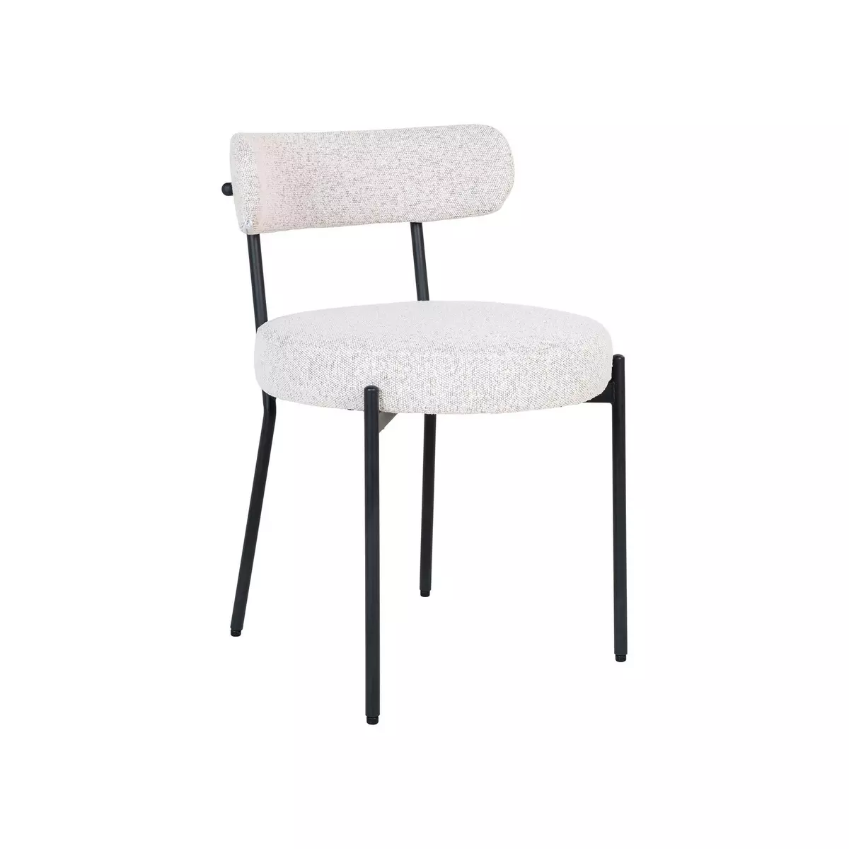 LISA DESIGN Ivanec - lot de deux chaises - en tissu bouclette -