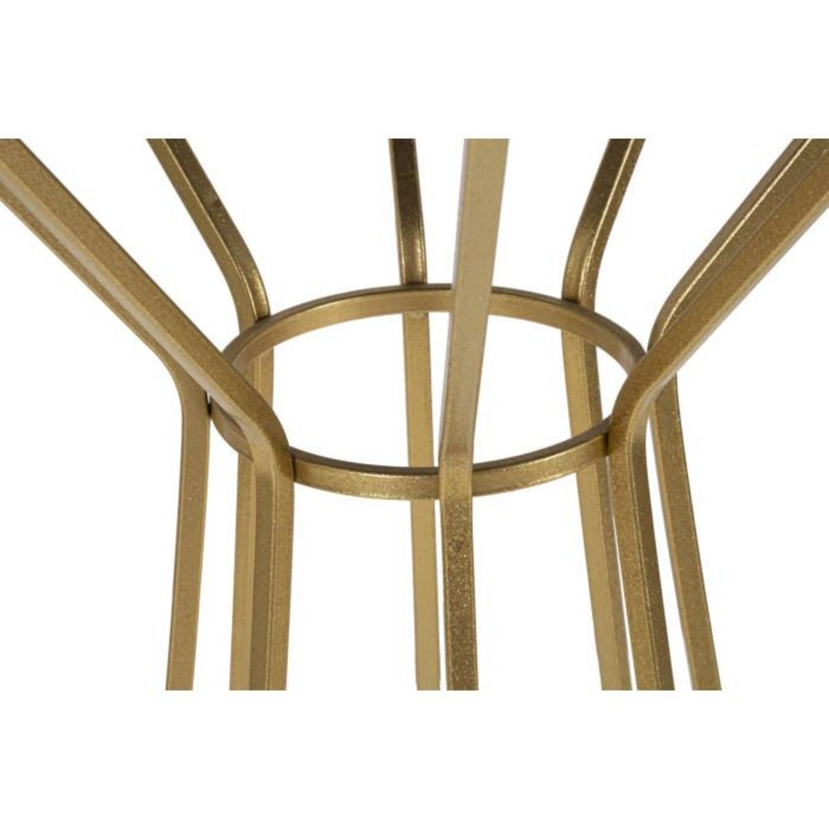 Paris Prix Table d'Appoint en Métal  Simple  100cm Or