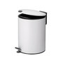 Voir la diapositive 1 : Kela line Poubelle à pédale 5l blanc - 23701