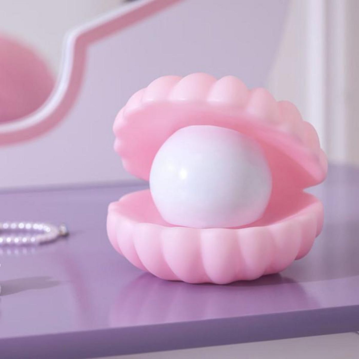 Atmosphera Kids Veilleuse Enfant Coquillage  Sirène  11cm Rose