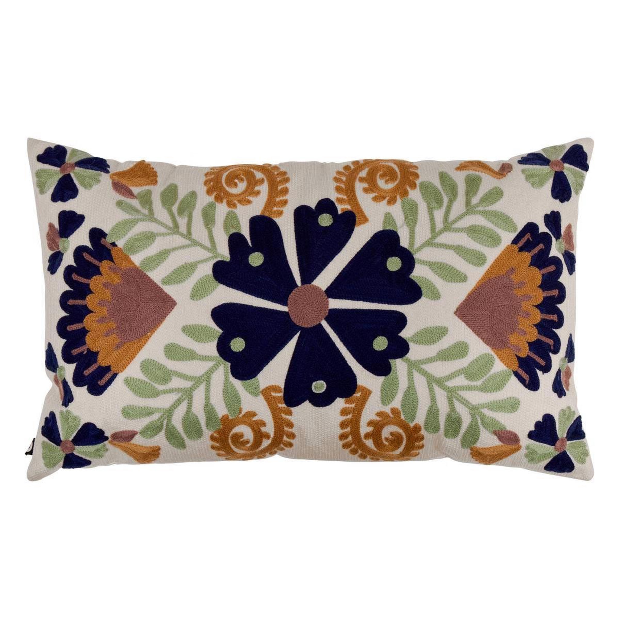 ATMOSPHERA Coussin déco brodé  hary  30x50cm multicolore
