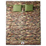 Voir la diapositive 2 : VIDAXL Sac de couchage double et oreillers adultes camping 3 4 saisons