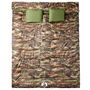 Voir la diapositive 2 : VIDAXL Sac de couchage double et oreillers adultes camping 3 4 saisons
