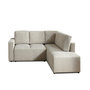 Voir la diapositive 1 : LISA DESIGN Livy - canapé d'angle convertible - avec coffre - en velours côtelé - 5 places - droit