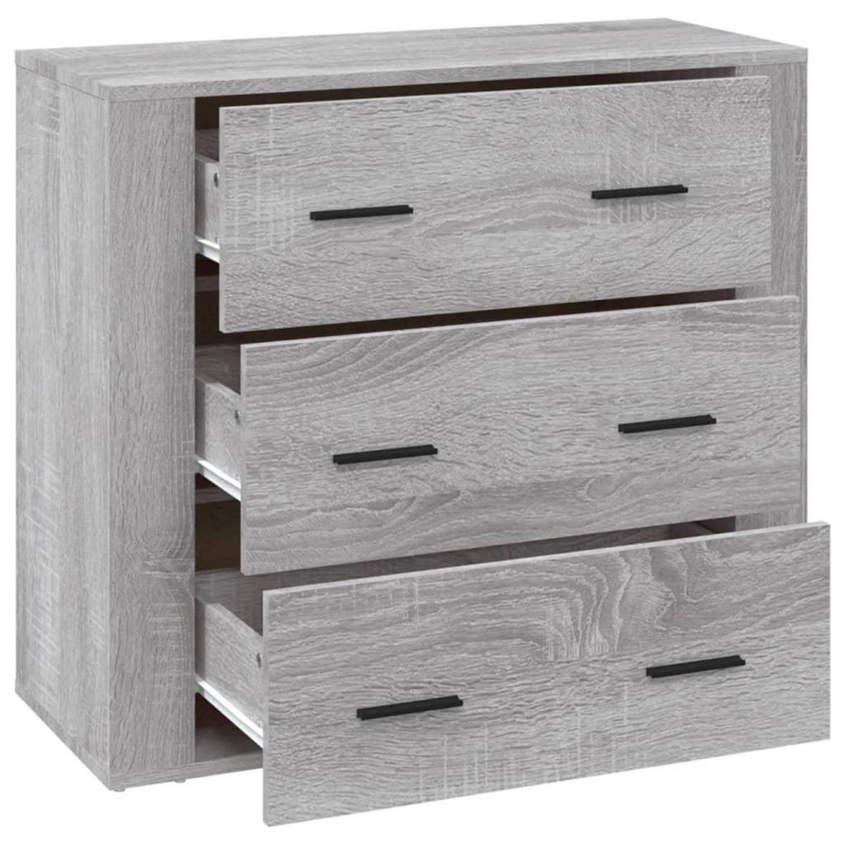 VIDAXL Buffet Sonoma gris 80x33x70 cm Bois d'ingenierie
