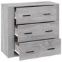 Voir la diapositive 4 : VIDAXL Buffet Sonoma gris 80x33x70 cm Bois d'ingenierie