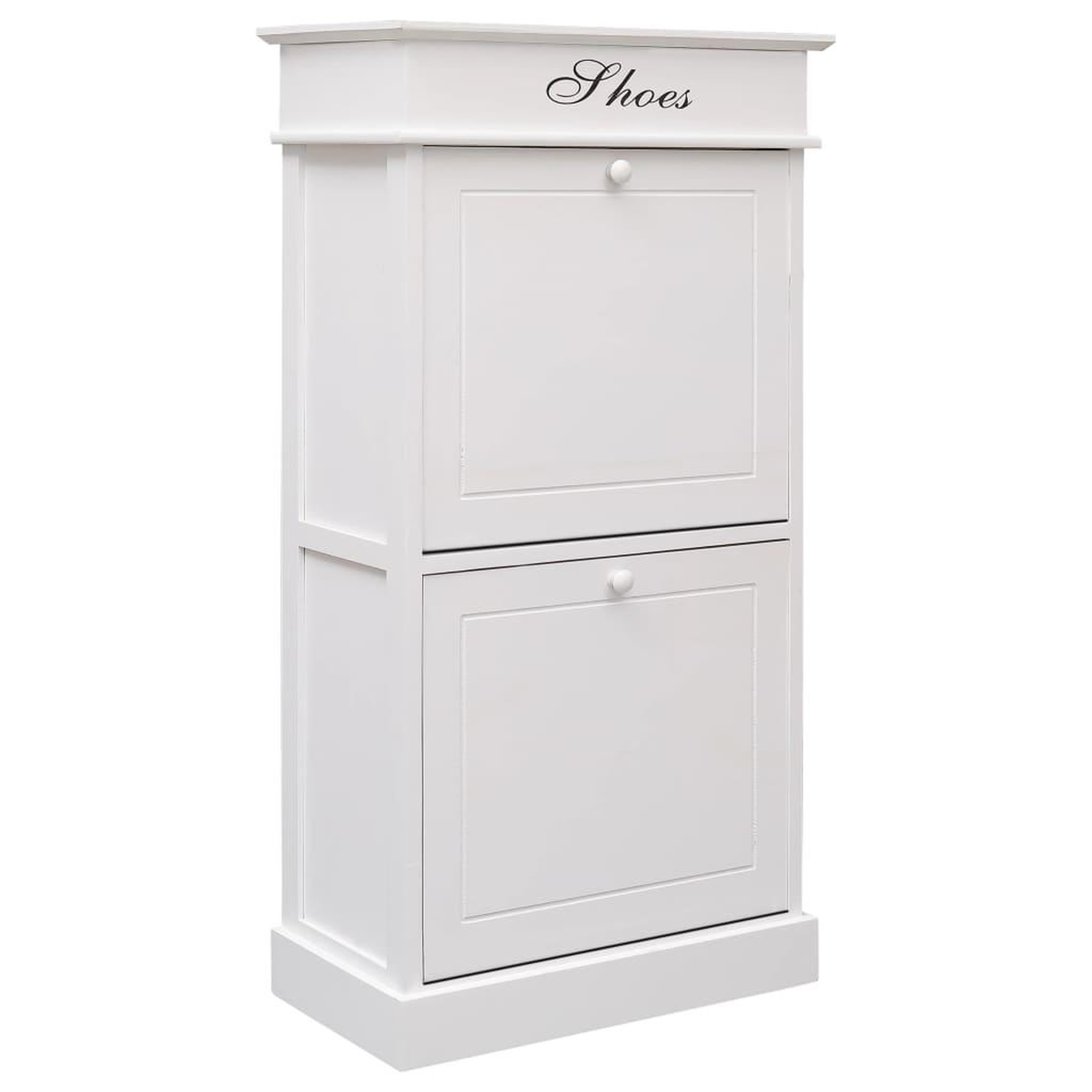 Voir la diapositive 1 : VIDAXL Armoire a chaussures Blanc 50 x 28 x 98 cm Bois de Paulownia