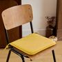 Voir la diapositive 4 : ATMOSPHERA Galette de Chaise Uni  Lilou  38x38cm Ocre