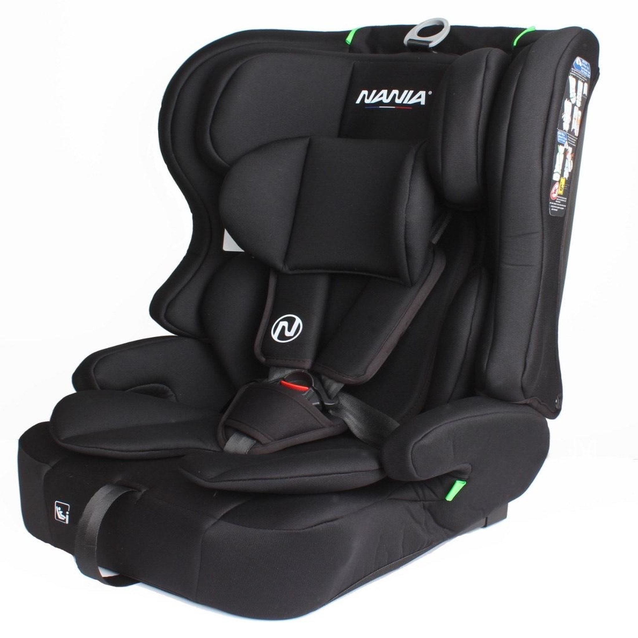 Voir la diapositive 2 : NANIA Nania Siège auto enfant Rio I-size 76-150 cm- , 15 mois à 12 ans, Têtière ajustable, Harnais de sécurité 5 points, Housse amovible-fixation ceinturé