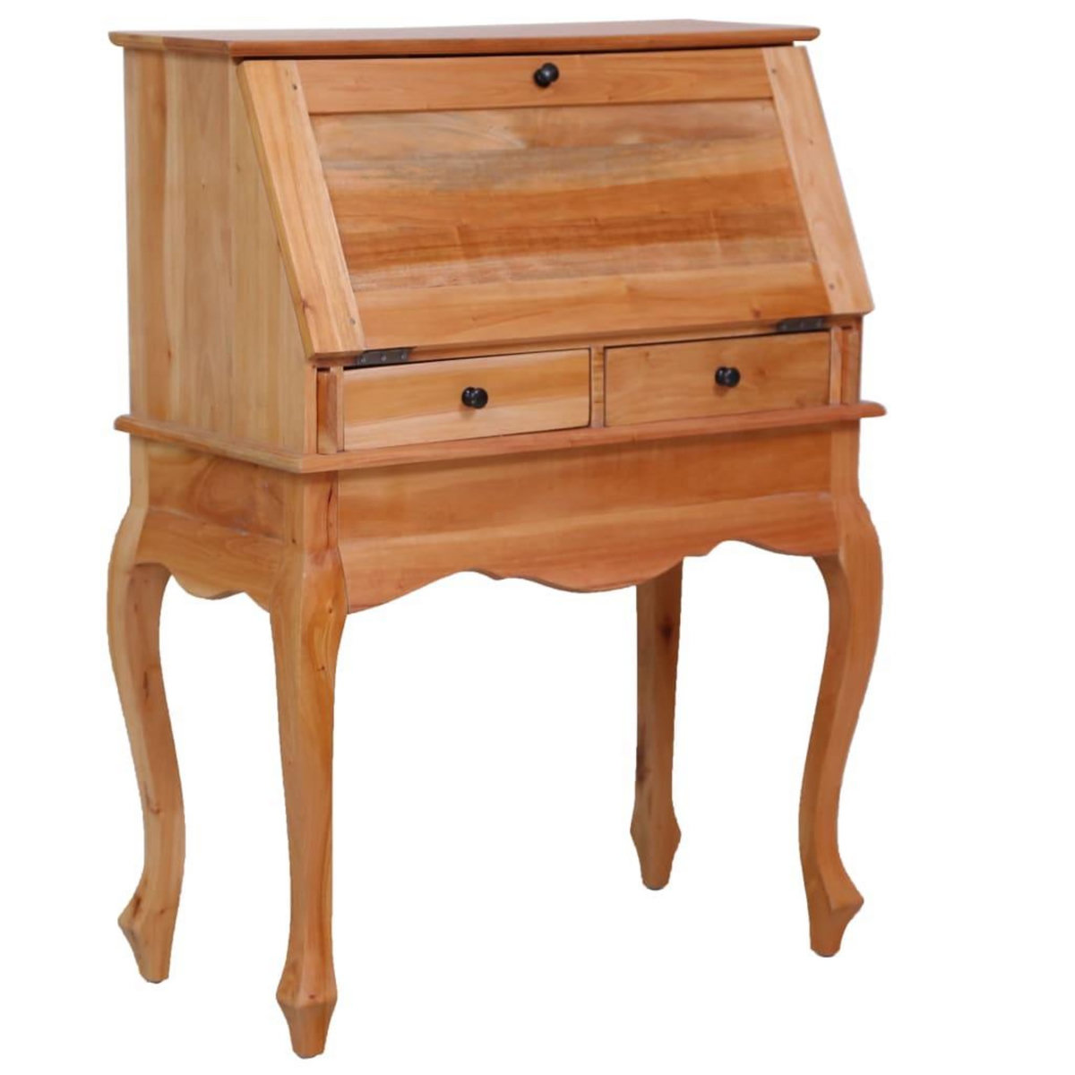 VIDAXL Bureau secretaire 78x42x103 cm Bois d'acajou massif
