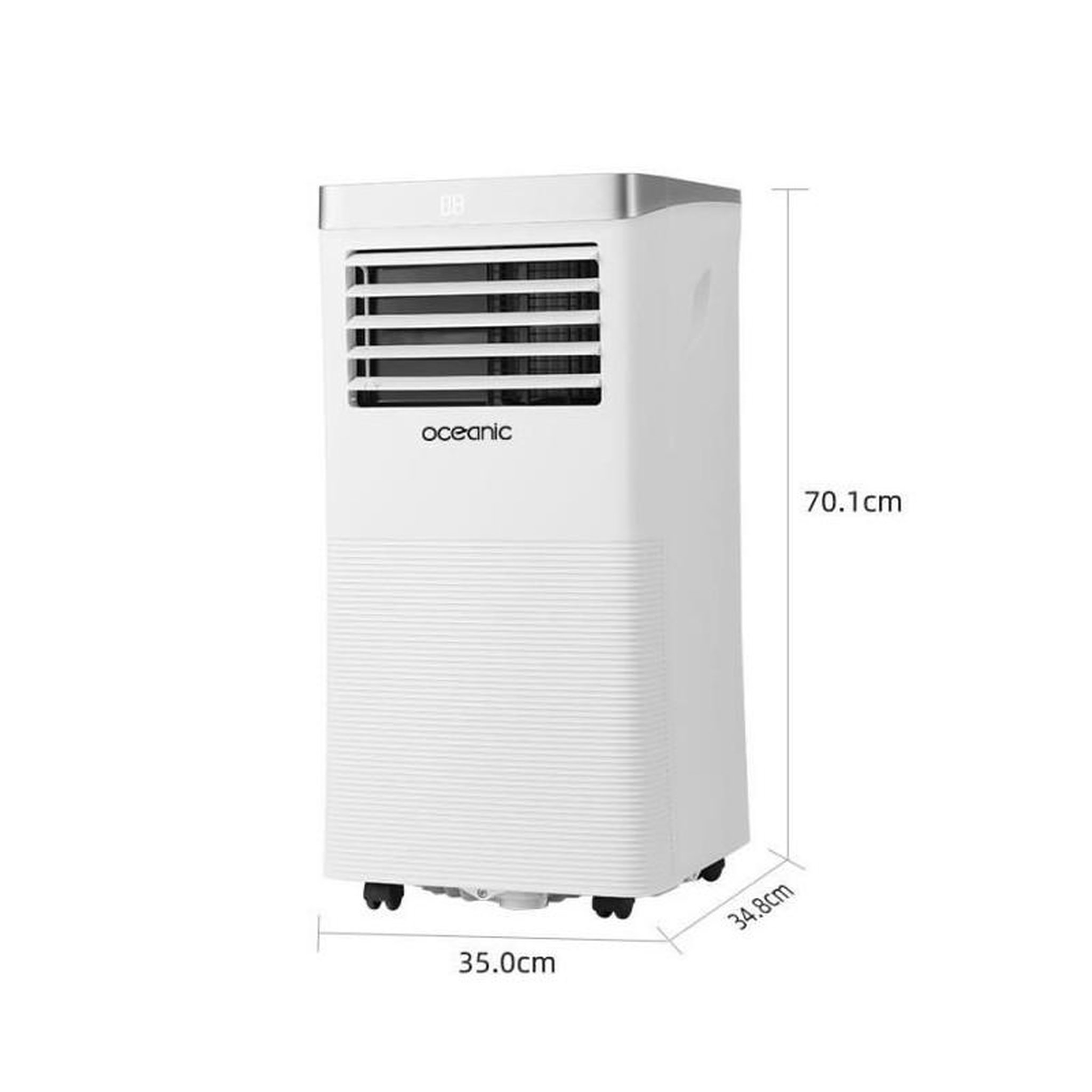 Voir la diapositive 2 : OCEANIC Climatiseur mobile monobloc - OCEANIC - 2930W - 10000 BTU - Programmable - Classe energetique A