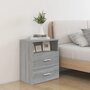 Voir la diapositive 1 : VIDAXL Table de chevet Sonoma gris 50x32x60 cm