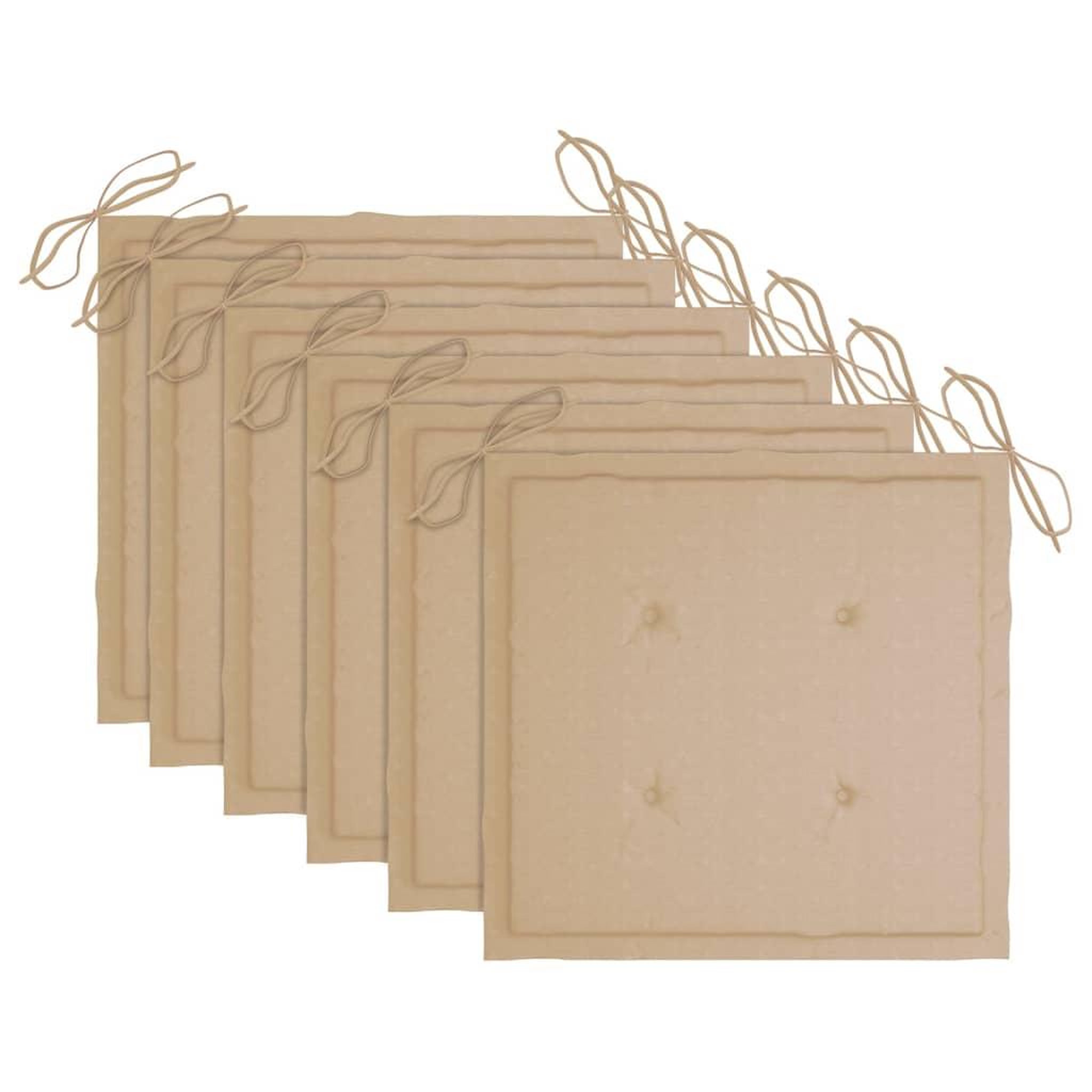 Voir la diapositive 4 : VIDAXL Chaises a manger d'exterieur lot de 6 et coussins Acacia massif