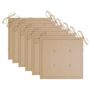 Voir la diapositive 4 : VIDAXL Chaises a manger d'exterieur lot de 6 et coussins Acacia massif