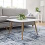 Voir la diapositive 5 : Paris Prix Table Basse Design  Plaza  80cm Blanc & Naturel