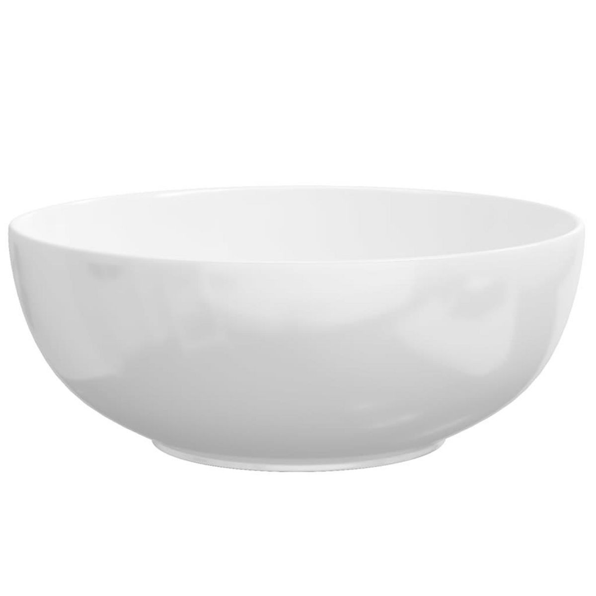 VIDAXL Lavabo blanc 44x17 cm ceramique rond