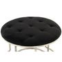 Voir la diapositive 2 : Paris Prix Lot de 2 Tabourets  Becky  60cm Noir & Argent