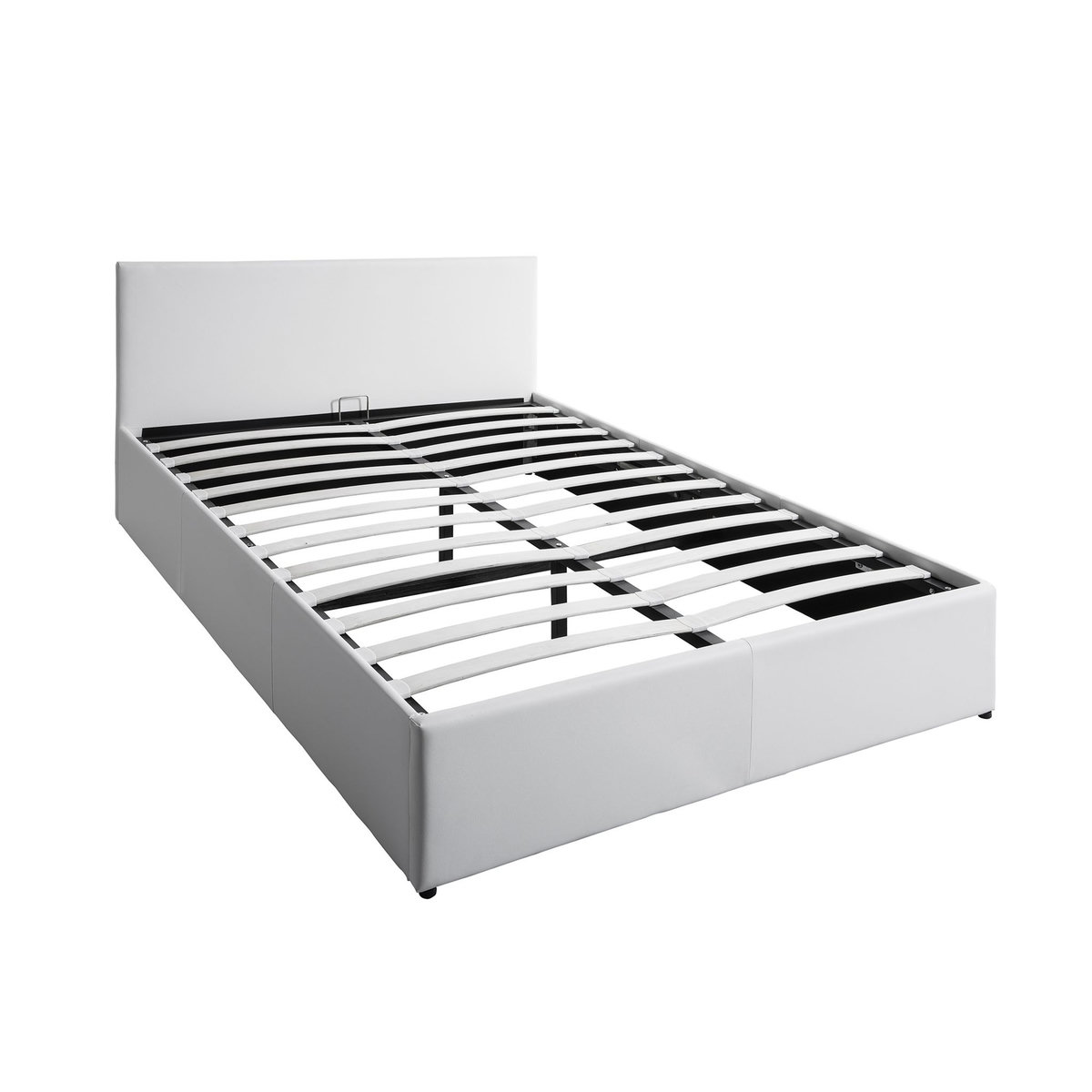 Lit coffre 160x200 cm sommier inclus avec tete de lit WILLOW