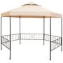 Voir la diapositive 1 : VIDAXL Chapiteau tente de jardin Hexagonal Beige 323 x 265 cm