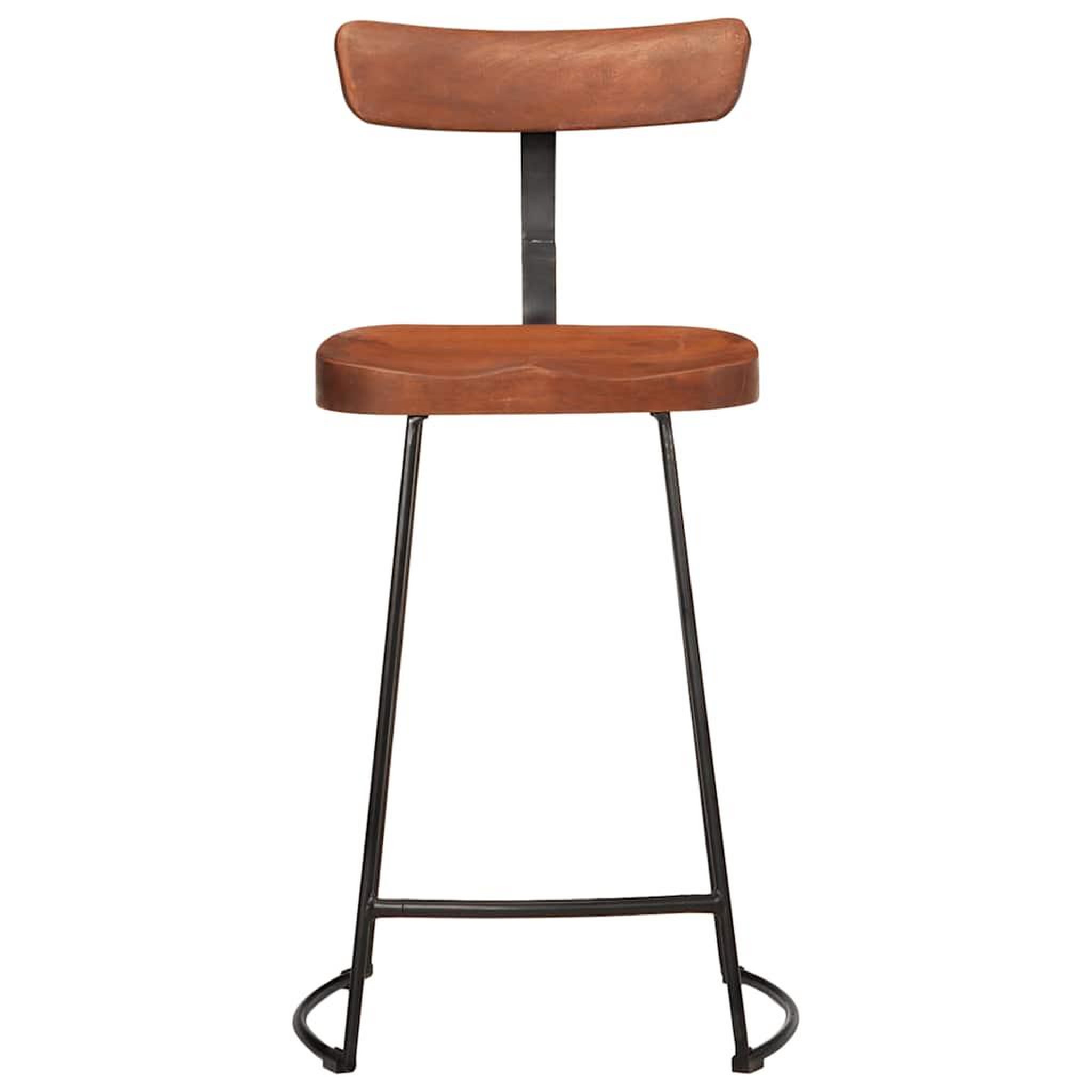 Voir la diapositive 2 : VIDAXL Tabourets de bar lot de 2 49x43x88 cm bois de manguier massif