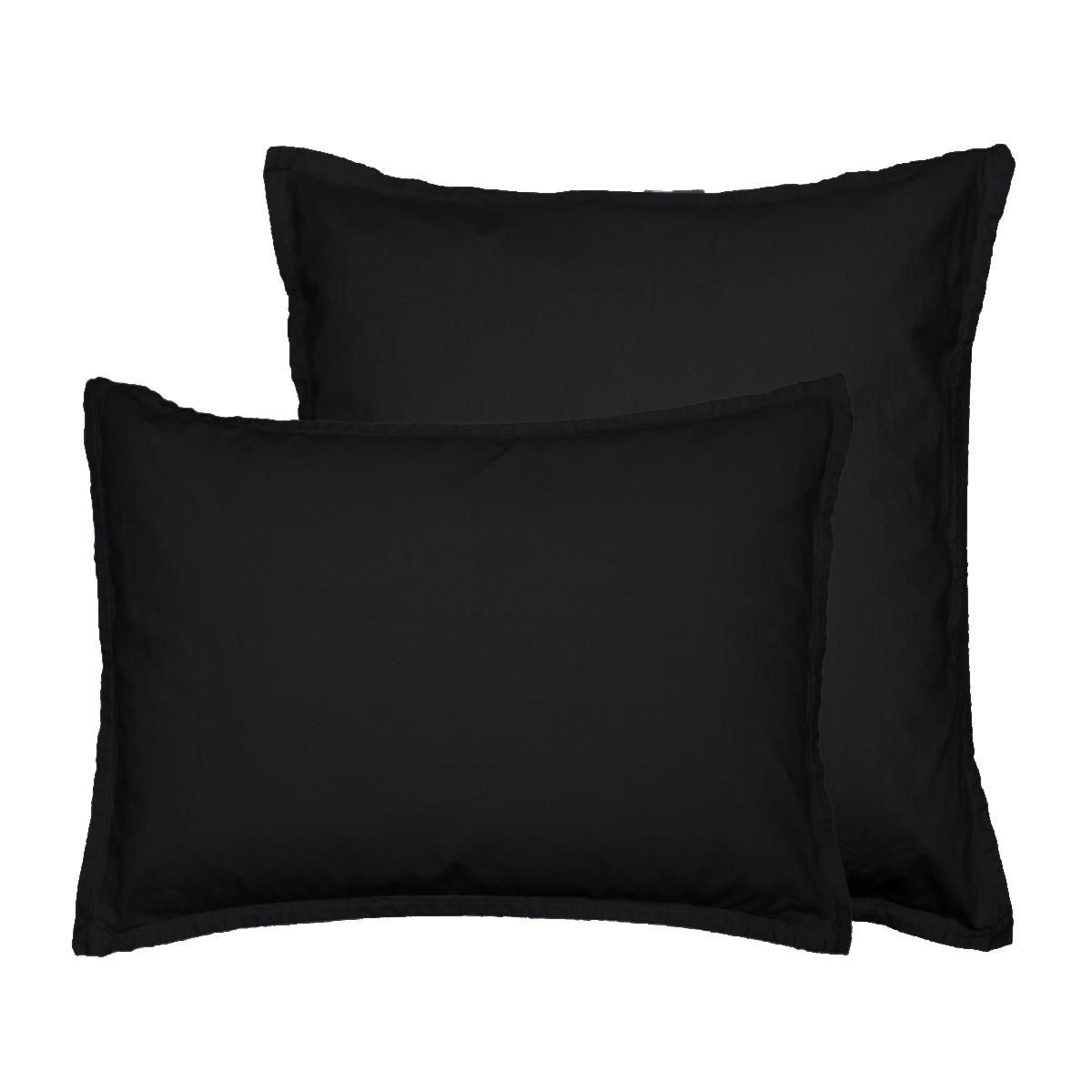 Sensei Maison Lot de 2 taies d'oreiller en flanelle de coton KLAPPEN