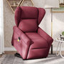 Voir la diapositive 2 : VIDAXL Fauteuil inclinable de massage Rouge bordeaux Tissu