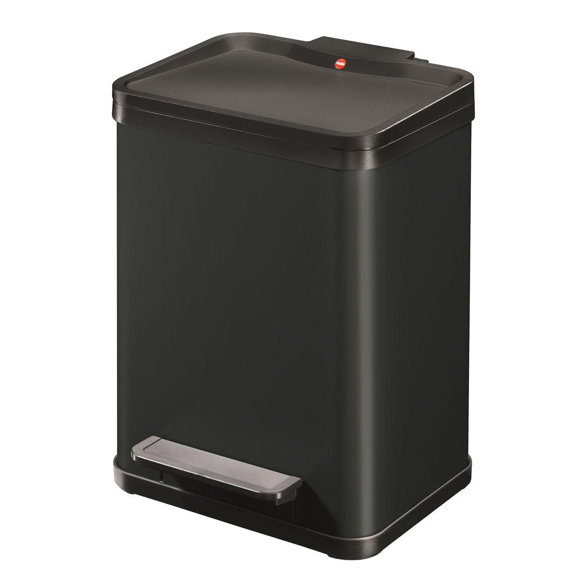 HAILO Poubelle à pédale 17L Öko Uno Plus M Noir