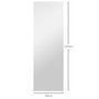 Voir la diapositive 3 : HOMCOM Miroir mural LED pleine longueur dim. 40L x 120H cm - miroir LED réglable tactile - verre trempé
